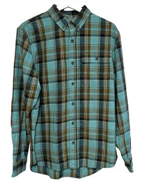 Best Made S standard‎ long sleeve button shirt linen cotton blend madras plaid